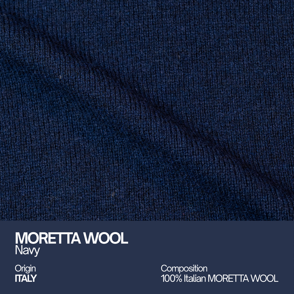 Moretta Wool Polo Navy