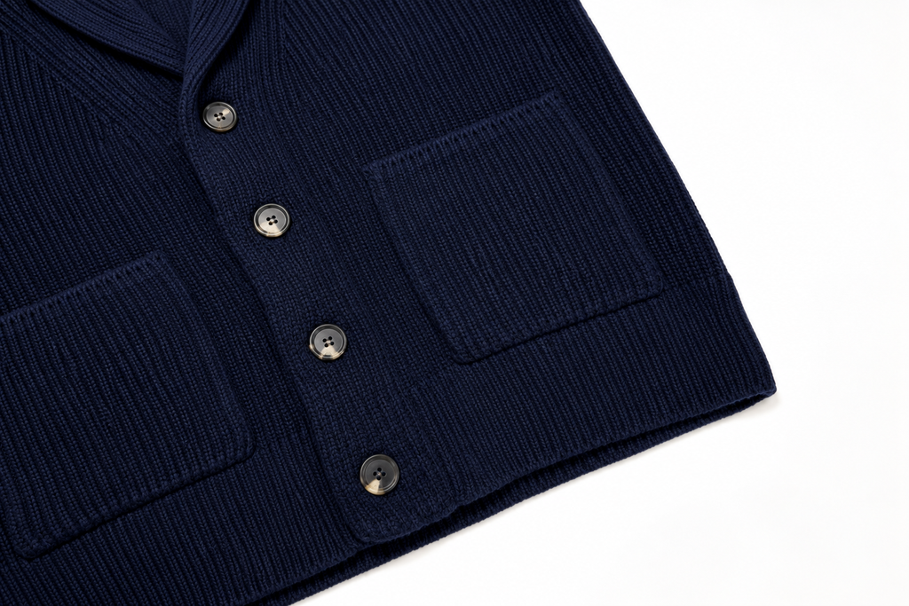 Moretta Wool McQueen Jacket Navy