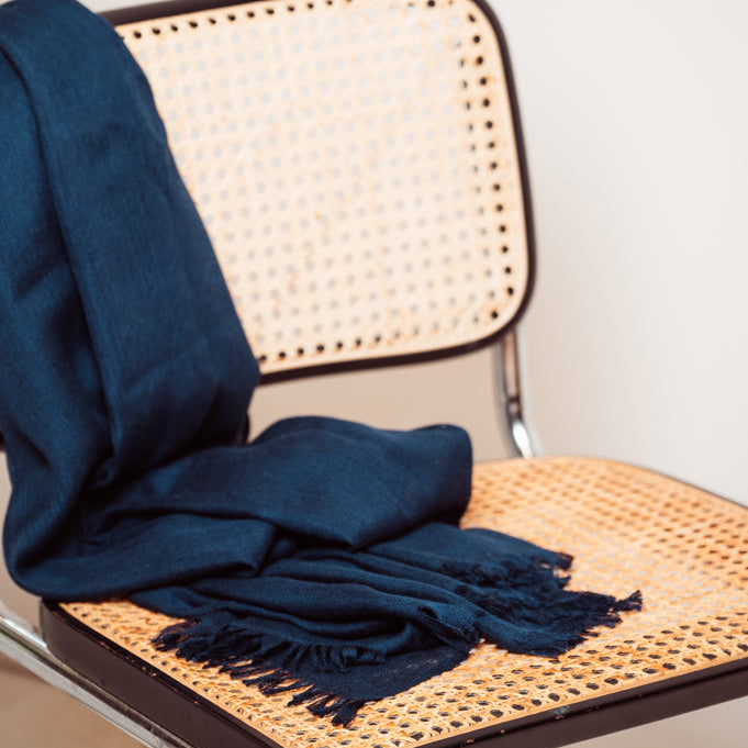 Dalmo Hand-Framed Stole Navy