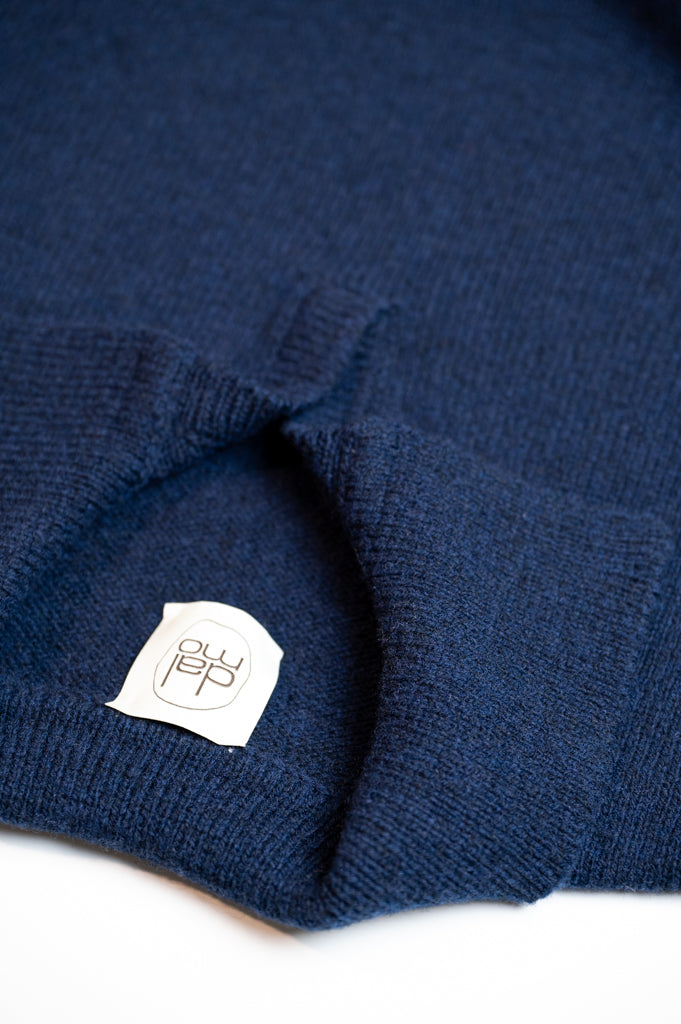 Moretta Wool Polo Navy