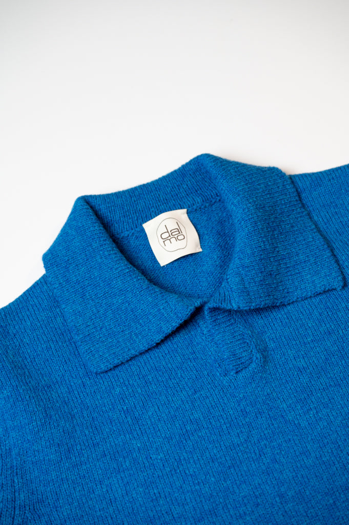 Moretta Wool Polo Zaffiro