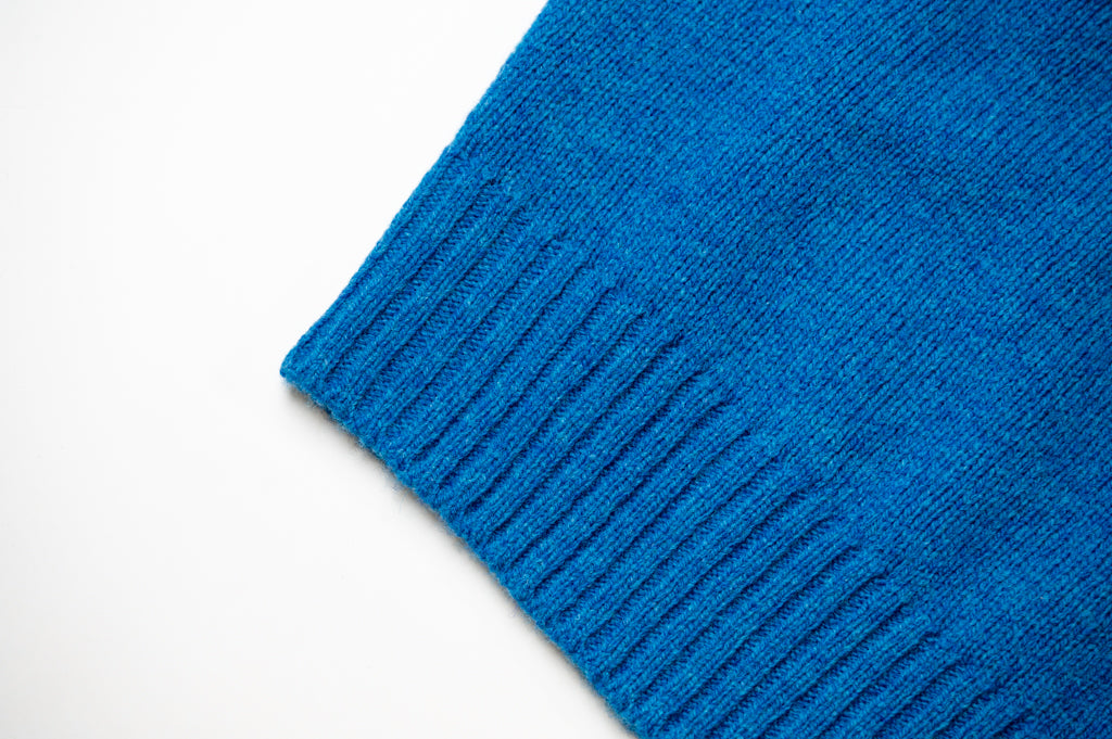 Moretta Wool Polo Zaffiro