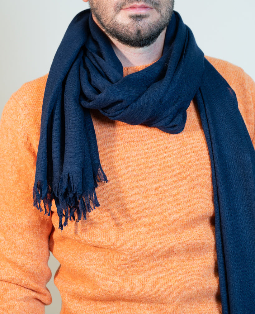 Dalmo Hand-Framed Stole Navy