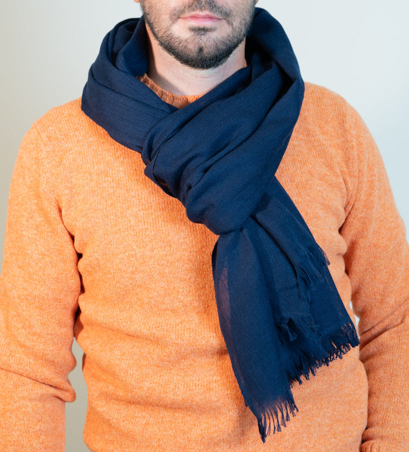 Dalmo Hand-Framed Stole Navy