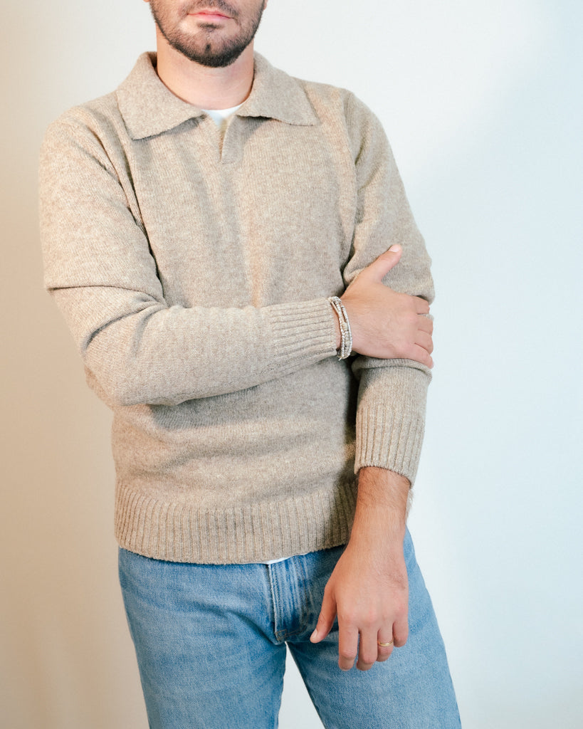 Moretta Wool Polo Avana