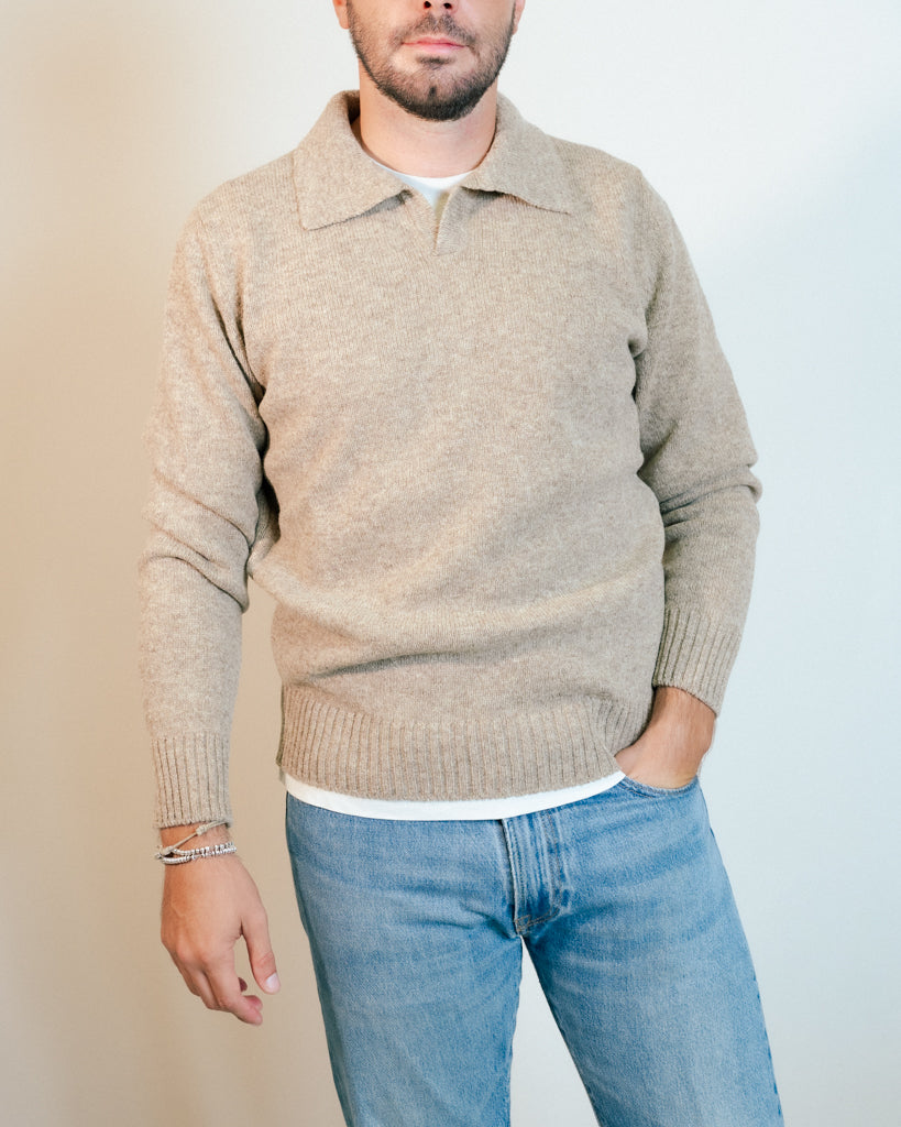 Moretta Wool Polo Avana