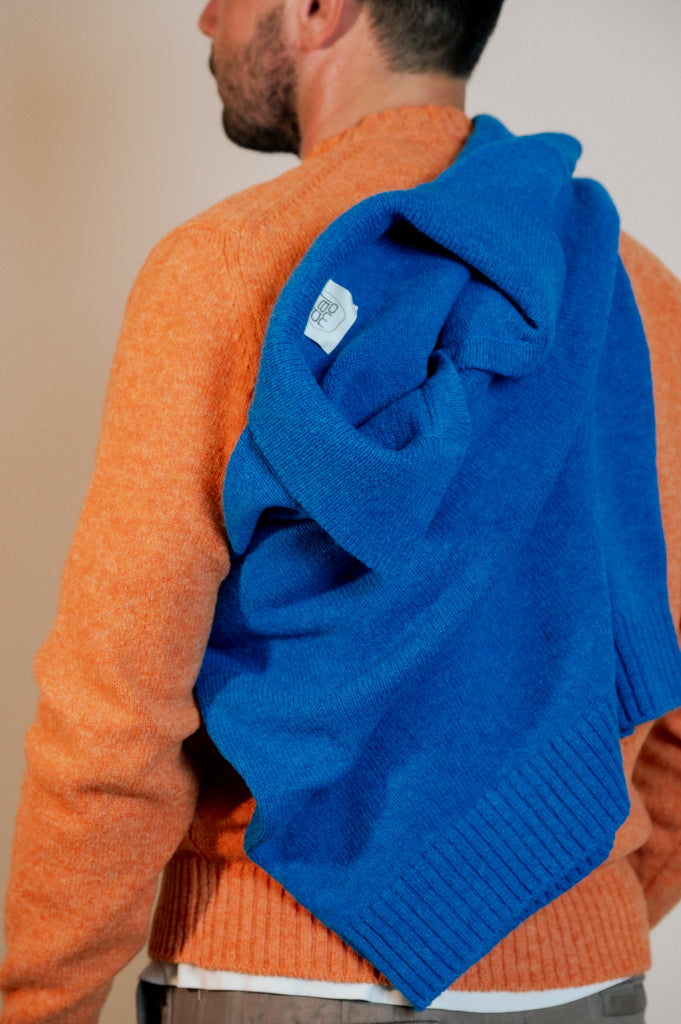 Moretta Wool Polo Zaffiro