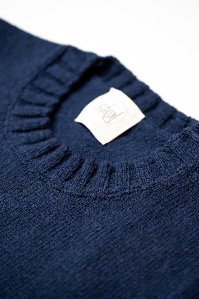 Moretta Wool Crewneck Navy