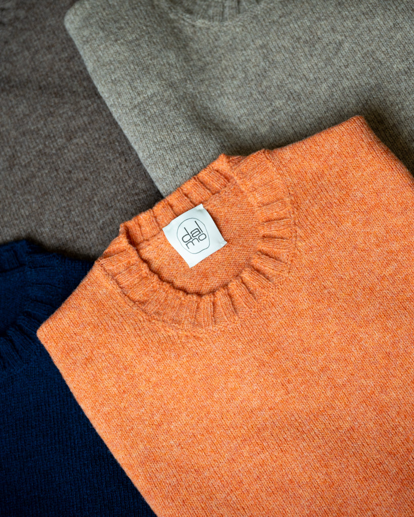 Moretta Wool Crewneck Mandarino
