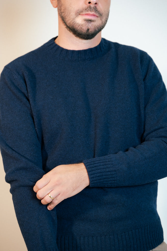 Moretta Wool Crewneck Navy